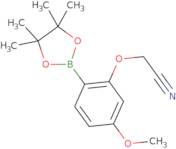 (2-Cyanomethoxy)-4-methoxyphenylboronic acid, pinacol ester