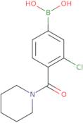 3-Chloro-4-(piperidine-1-carbonyl)phenylboronic acid