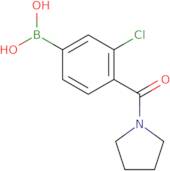 3-Chloro-4-(pyrrolidinyl-1-carbonyl)phenylboronic acid