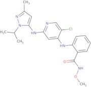 2-[[5-Chloro-2-[[3-methyl-1-(1-methylethyl)-1H-pyrazol-5-yl]amino]-4-pyridinyl]amino]-N-methoxybenzamide