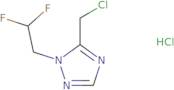 5- (Chloromethyl) - 1- (2, 2- difluoroethyl) - 1H- 1,2,4- Triazole hydrochloride (1:1)