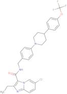 6-Chloro-2-ethyl-N-(4-(4-(4-trifluoromethoxy)phenyl)piperidin-1--yl)benzyl)imidazo[1,2-a]pyridine-3-caboxamide
