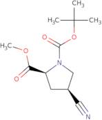 (2S,4S)-4-Cyano-1,2-pyrrolidinedicarboxylic acid 1-(tert-butyl) 2-methyl ester