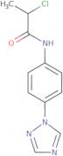 2-chloro-N-(4-(1,2,4-triazol-1-yl)phenyl)propanamide