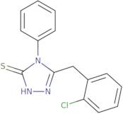 3-((2-chlorophenyl)methyl)-4-phenyl-1,2,4-triazoline-5-thione