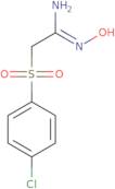 1-((4-Chlorophenyl)sulfonyl)-2-(hydroxyimino)eth-2-ylamine