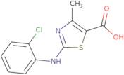 2-((2-Chlorophenyl)amino)-4-methyl-1,3-thiazole-5-carboxylic acid