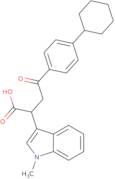 4-(4-Cyclohexylphenyl)-2-(1-methylindol-3-yl)-4-oxobutanoic acid