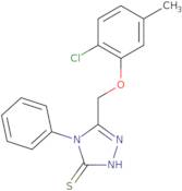 3-((2-Chloro-5-methylphenoxy)methyl)-4-phenyl-1,2,4-triazoline-5-thione