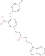 3-(4-(4-Chlorophenylthio)-3-nitrophenyl)-N-(2-indol-3-ylethyl)prop-2-enamide