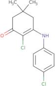 2-Chloro-3-((4-chlorophenyl)amino)-5,5-dimethylcyclohex-2-en-1-one