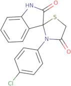 3-(4-chlorophenyl)spiro[1,3-thiazolidine-2,3'-indoline]-4,7-dione