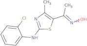 (2-Chlorophenyl)(3-((hydroxyimino)ethyl)-4-methyl(2,5-thiazolyl))amine