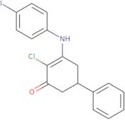 2-Chloro-3-((4-iodophenyl)amino)-5-phenylcyclohex-2-en-1-one