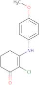 2-chloro-3-((4-methoxyphenyl)amino)cyclohex-2-en-1-one