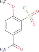 5-Carbamoyl-2-methoxybenzene-1-sulfonyl chloride