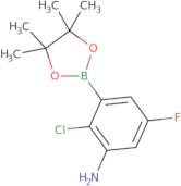 2-Chloro-5-fluoro-3-(4,4,5,5-tetramethyl-1,3,2-dioxaborolan-2-yl)aniline