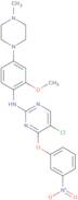 5-Chloro-N-(2-methoxy-4-(4-methylpiperazin-1-yl)phenyl)-4-(3-nitrophenoxy)pyrimidin-2-amine