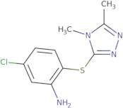 5-Chloro-2-((4,5-dimethyl-4H-1,2,4-triazol-3-yl)thio)aniline