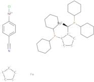 Chloro(4-cyanophenyl){(R)-1-[(S)-2-(dicyclohexylphosphino)ferrocenyl]ethyl (dicyclohexylphosphine)}nickel(II)