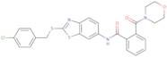 N-{2-[(4-Chlorobenzyl)sulfanyl]-1,3-benzothiazol-6-yl}-2-(4-morpholinylcarbonyl)benzamide