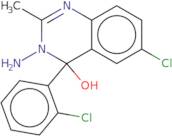 3-Amino-6-chloro-4-(2-chlorophenyl)-2-methyl-3,4-dihydro-4-quinazolinol