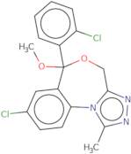 8-Chloro-6-(2-chlorophenyl)-6-methoxy-1-methyl-4H,6H-[1,2,4]triazolo[4,3-a][4,1]benzoxazepine