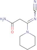β-(Cyanoimino)-1-piperidinepropanamide