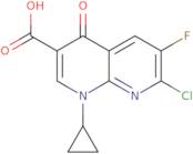 7-Chloro-1-cyclopropyl-6-fluoro-4-oxo-1,4-dihydro-[1,8]naphthyridine-3-carboxylic acid