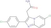 6-Chloro-2-(4-chlorophenyl)imidazo[1,2-a]pyridine-3-acetamide