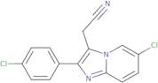 6-Chloro-2-(4-chlorophenyl)imidazo[1,2-a]pyridine-3-acetonitrile