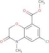 6-Chloro-3,4-dihydro-4-methyl-3-oxo-2H-1,4-benzoxazine-8-carboxylic acid methyl ester