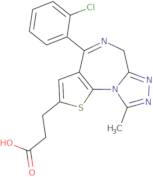 4-(2-Chlorophenyl)-9-methyl-6H-thieno[3,2-f][1,2,4]triazolo[4,3-a][1,4]diazepine-2-propanoic acid