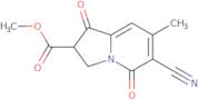 6-Cyano-1,2,3,5-tetrahydro-7-methyl-1,5-dioxo-2-indolizinecarboxylic acid methyl ester