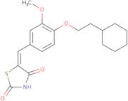 5-[[4-(2-Cyclohexylethoxy)-3-methoxyphenyl]methylene]-2,4-thiazolidinedione