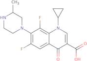 1-Cyclopropyl-6,8-difluoro-1,4-dihydro-7-(3-methyl-1-piperazinyl)-4-oxo-3-quinolinecarboxylic acid