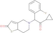 5-[2-Cyclopropyl-1-(2-fluorophenyl)-2-oxoethyl]-5,6,7,7a-tetrahydrothieno[3,2-c]pyridin-2(4H)-one
