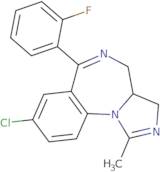 8-Chloro-3α,4-dihydro-6-(2-fluorophenyl)-1-methyl-3H-imidazo[1,5-α][1,4]benzo-diazepine