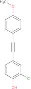 2-Chloro-4-((4-methoxyphenyl)ethynyl)phenol