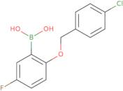 2-(4-Chlorophenylmethoxy)-5-fluorophenylboronic acid