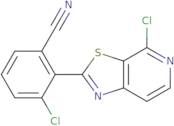 3-chloro-2-(4-chlorothiazolo[5,4-c]pyridin-2-yl)benzonitrile