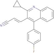 (E)-3-[2-Cyclopropyl-4-(4-fluorophenyl)-3-quinolinyl]-2-propopenenitrile