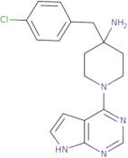4-(4-chlorobenzyl)-1-(7H-pyrrolo[2,3-d]pyrimidin-4-yl)piperidin-4-amine