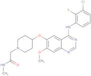 2-(4-(4-(3-chloro-2-fluorophenylamino)-7-methoxyquinazolin-6-yloxy)piperidin-1-yl)-N-methylacetamidef