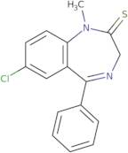 7-Chloro-1,3-dihydro-1-methyl-5-phenyl-2H-1,4-benzodiazepine-2-thione