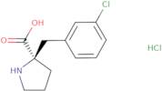 (R)-α-(3-Chlorobenzyl)proline·HCl