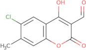 6-Chloro-4-hydroxy-7-methyl-2-oxo-2H-chromene-3-carbaldehyde