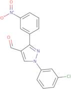 1-(3-Chlorophenyl)-3-(3-nitrophenyl)-1H-pyrazole-4-carbaldehyde