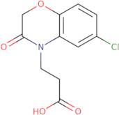 6-Chloro-2,3-dihydro-3-oxo-4H-1,4-benzoxazine-4-propionic acid