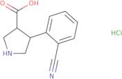 (±)-trans-4-(2-Cyanophenyl)pyrrolidine-3-carboxylic acid hydrochloride